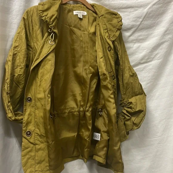 Coldwater Creek olive colored Jacket p14 - Picture 3 of 3